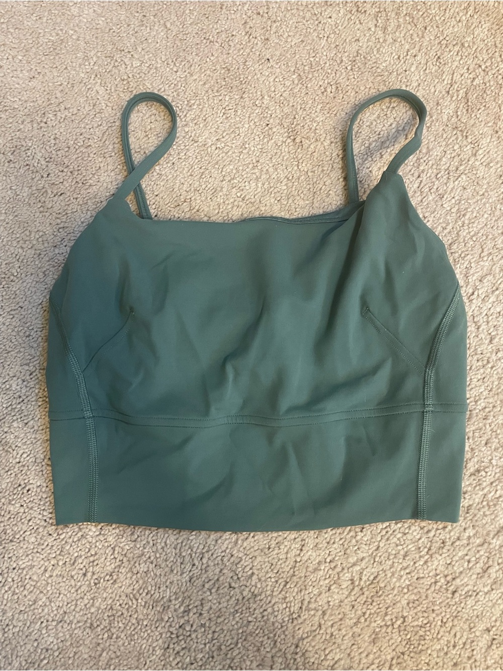 Women's Green Seamless Crop Cami - size 6. Lululemon